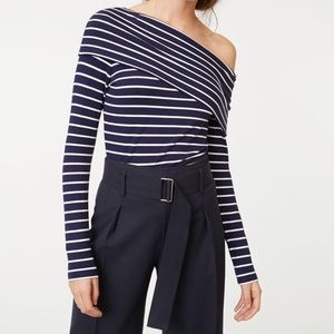 NWT CLUB MONACO KADEEJAH STRIPED TOP